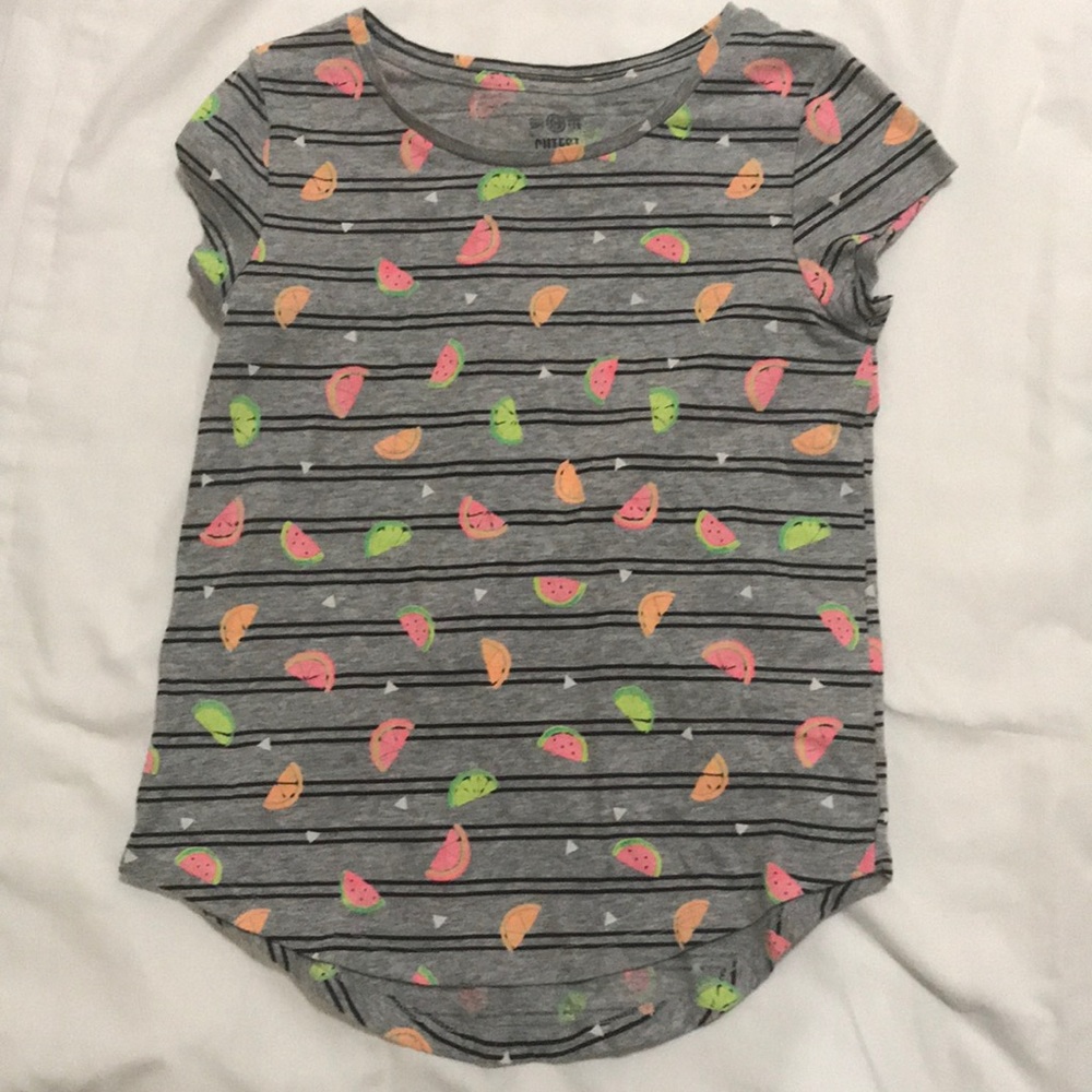 Authentic Americn Heritage Girls Fruit Striped Tee